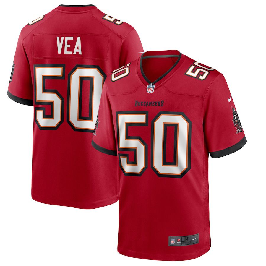 Men Tampa Bay Buccaneers #50 Vita Vea Nike Red Game NFL Jersey->tampa bay buccaneers->NFL Jersey